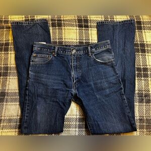 Levi Strauss Men's 517 Bootcut Dark Wash Jeans, Size 36x36